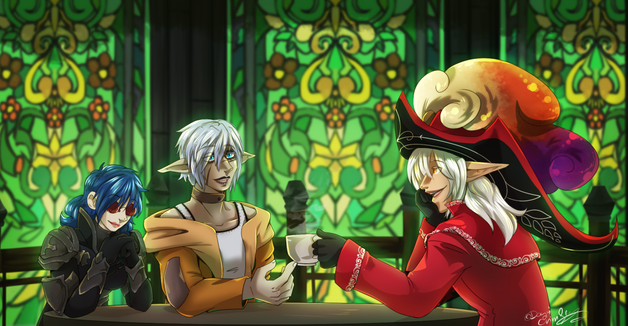 Amon, Howler, and Igey by Dogi Crimson