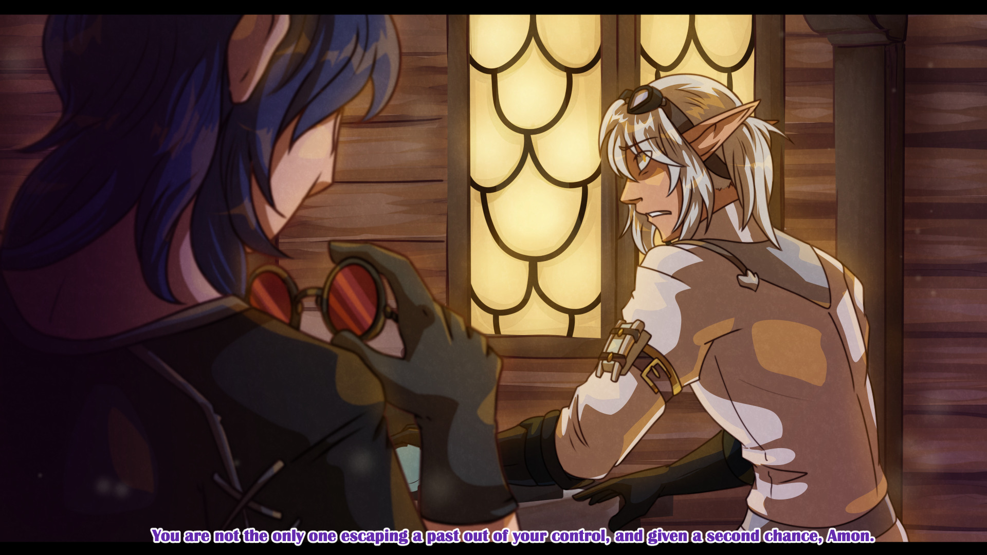 Igey and Amon Talking by Dogi Crimson